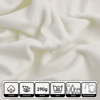 Brushed Sweater Knit - Cloud Dancer/ ECRU (D-02)