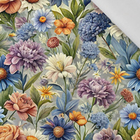 FLOWERS wz.15 - viscose woven fabric