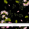 PINK FLOWERS PAT. 3 - looped knit fabric with elastane ITY