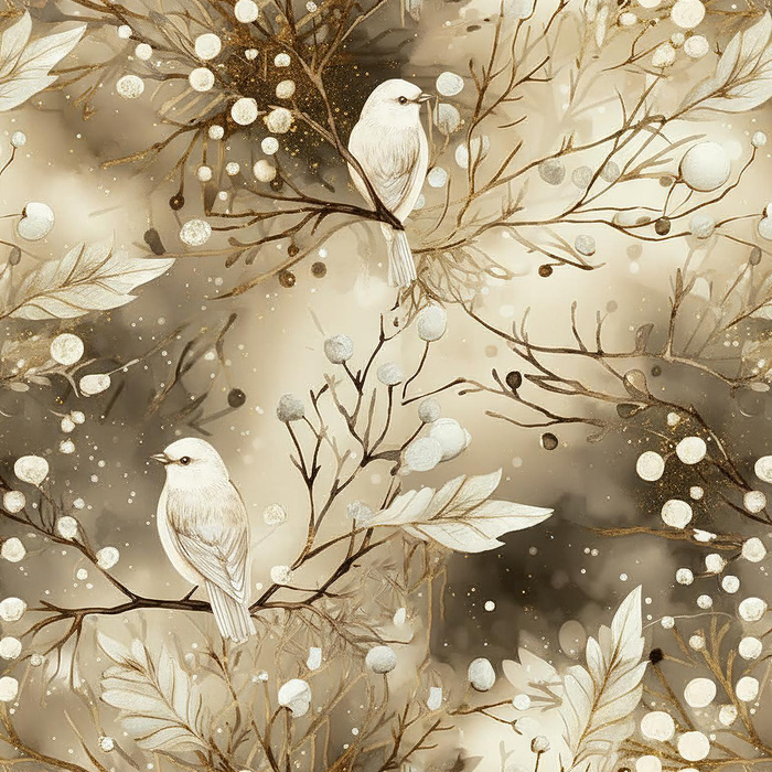 WINTER FOREST WZ. 7 - Hydrofobowa dzianina drapana