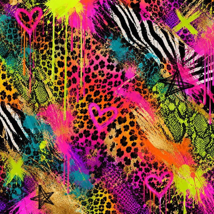 NEON JUNGLE WZ. 1 - Minky plyš