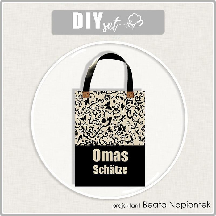 SHOPPER TASCHE - OMAS SCHÄTZE - Wasserabweisende Webware - Nähset