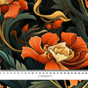 AUTUMN FLOWERS WZ.16- Slub Weave