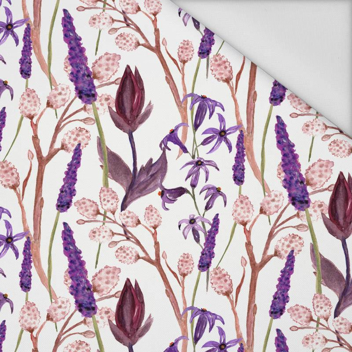 LAVENDER pat. 2 (BLOOMING MEADOW) - Waterproof woven fabric