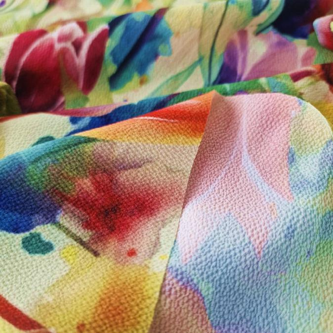 100cm FLOWERS WZ.55 - Krepp