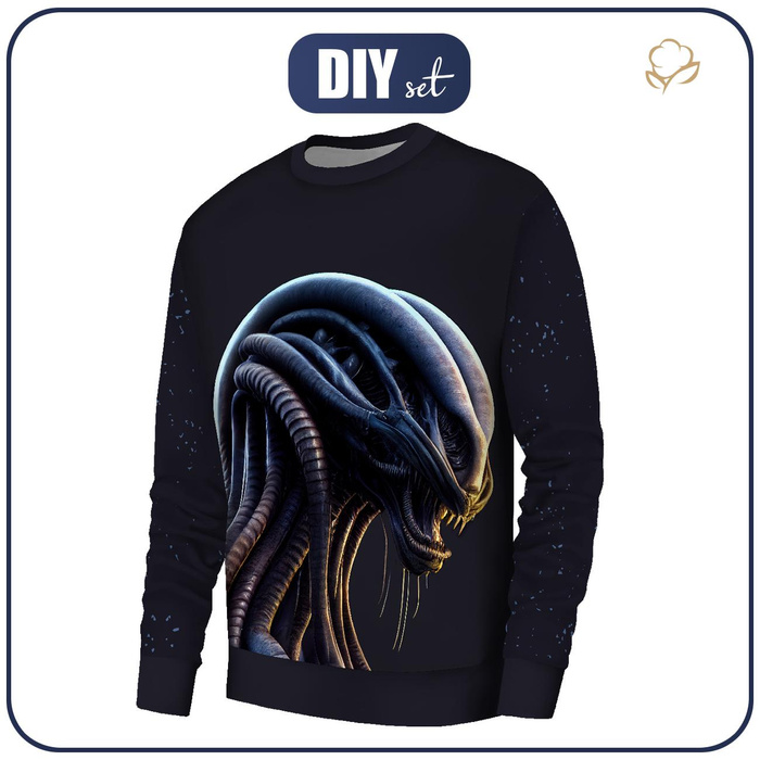MEN’S SWEATSHIRT (OREGON) BASIC - ALIEN PORTRAIT - sewing set S