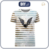 MEN’S T-SHIRT - BAT / STRIPES (ENCHANTED NIGHT) - single jersey S
