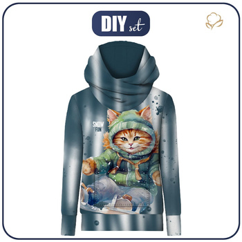 UNISEX HYDROFOBNÍ MIKINA UNISEX - SNOW CAT - Sada šití