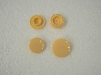 Patentky KAM, plastové západky  14mm - piškotové 10 sad