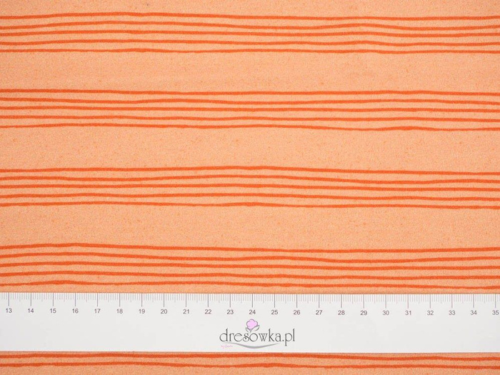 NOTOVÁ OSNOVA (Ptačí zpěv) / světle broskvový - Viskózový úplet WE210