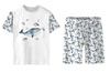 CHILDREN'S PAJAMAS "ADA" - BLUE WHALES (THE WORLD OF THE OCEAN) - sewing set (110/116)