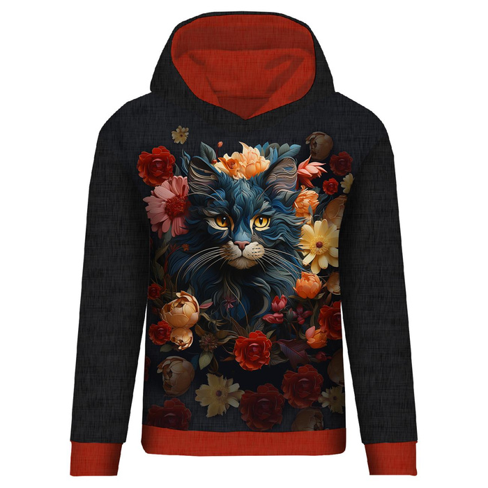 CLASSIC DAMEN HOODIE (POLA) - Animals mandala wz.7 - Nähset XL