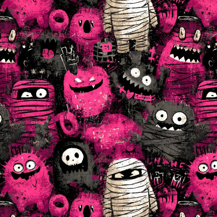 HALLOWEEN WZ. 50 - brushed knitwear with elastane ITY