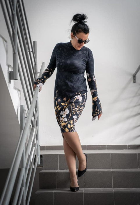 Paisley wz. 4 - panel pro šaty krep