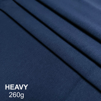 T-Shirt Jersey HEAVY 260 g/m² aus 100% Baumwolle - MARINEBLAU