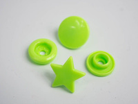 Fasteners KAM stars 12 mm lime 10 sets