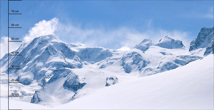 GEBIRGE - panoramisches Paneel 80 cm