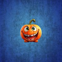 HAPPY PUMPKIN CUTE HALLOWEEN WZ. 5 - Paneel (60cm x 50cm) Panama 220g