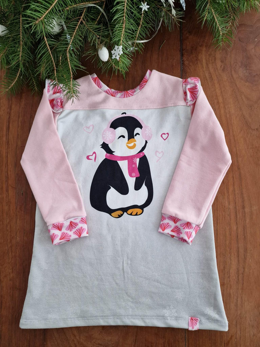 PINGUIN 2.0 / rose quartz - SINGLE JERSEY panoramisches Paneel 