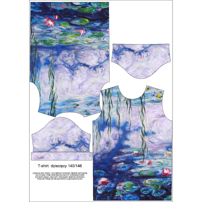 KID’S T-SHIRT - WATER LILIES (Claude Monet) - Single Jersey (140/146)