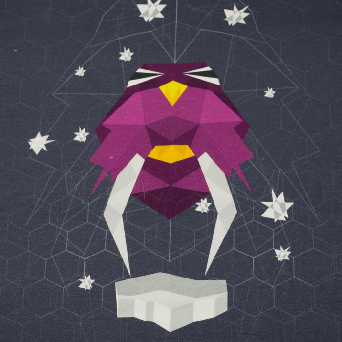 WALRUS / violet - panel, looped knit PE240