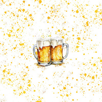 OKTOBERFEST BEER WZ.3 - Panel (75cm x 80cm) teplákovina počesaná s elastanem ITY