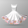 Circle skirt panel - FLOWERS WZ.7