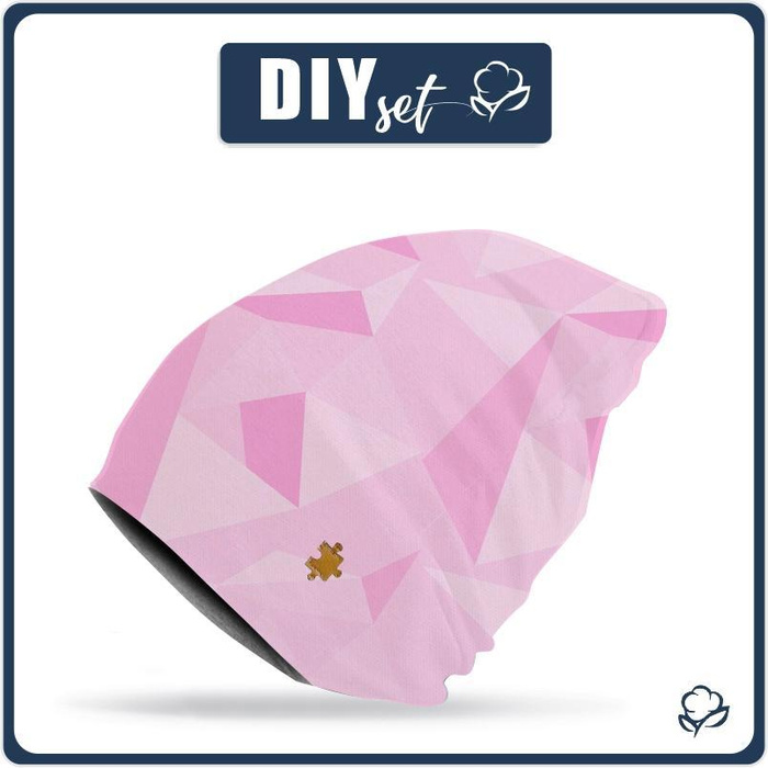 "Beanie" cap - ICE (adventure) / pink 44-47
