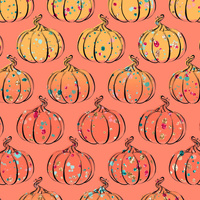 GLITTER KÜRBISSE (GLITTER HERBST) - Baumwoll Webware