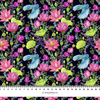MINI KINGFISHERS AND POPPIES (KINGFISHERS IN THE MEADOW) / black - softshell