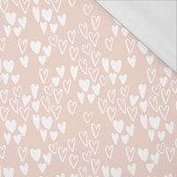 SERDUSZKA BĄBELKI / JASNY RÓŻ (BIRDS IN LOVE) - single jersey with elastane