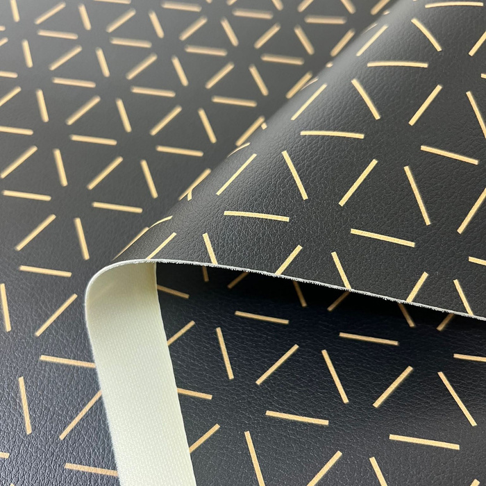 GEOMETRIC MINIMAL WZ. 3 (46 cm x 50 cm) - dickes geprägtes Kunstleder