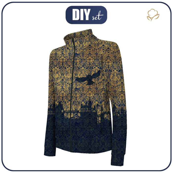 "MAX" CHILDREN'S TRAINING JACKET - OWL / MAGIC DAMASCO pat. 1 (MAGIC SCHOOL) - Functional fabric (146/152)