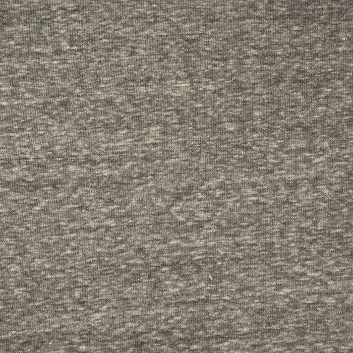 50cm - GRAY MELANGE - Hydrophobic cotton loop knit fabric 300g