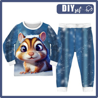 CHILDREN'S PAJAMAS " MIKI" - ANIMATED SQUIRREL - sewing set