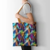 NEON FEATHERS - viscose woven fabric