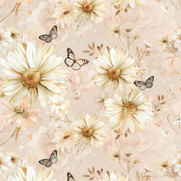 FLOWERS - Cloud Dancer WZ.6 - Waterproof woven fabric