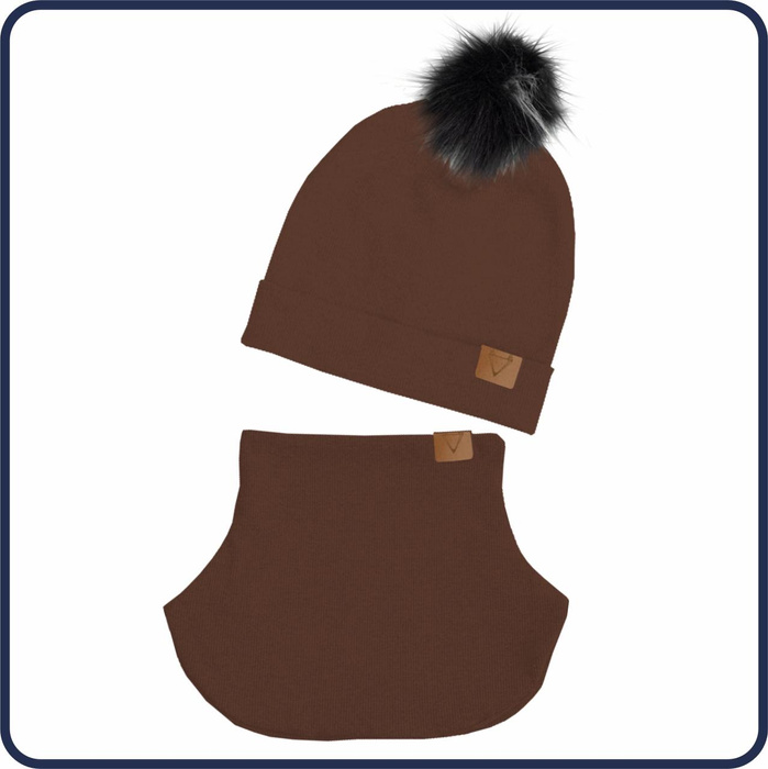 CHOCOLATE - Cap and loop creative sewing set