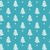 CHRISTMAS TREES WITH STARS / dark turquoise - single jersey with elastane 