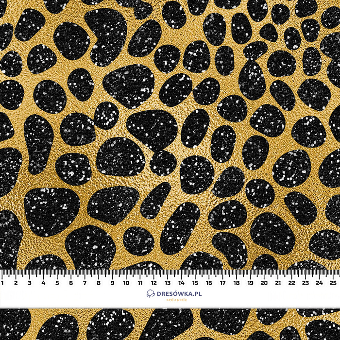 Black & Gold Glamour wz.3 - teplákovina s elastanem ITY