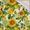 Sunflowers wz. 6 - brushed knitwear with elastane ITY