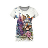 T-SHIRT DAMSKI - BEAUTIFUL BUTTERFLY WZ. 1 - zestaw do uszycia XS