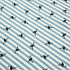 GESTREIFTE FLAMINGOS / blau - Single Jersey TE210