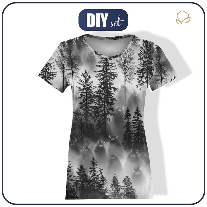 WOMEN’S T-SHIRT - CIEMIENIAKI BEASTS - sewing set M