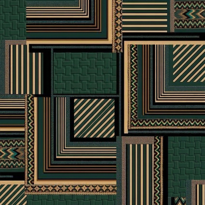 RETRO GEOMETRIC WZ. 17 - Waterproof woven fabric