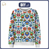 KINDER SWEATSHIRT (NOE) - FOLK ART WZ.4 - Nähset (110/116)