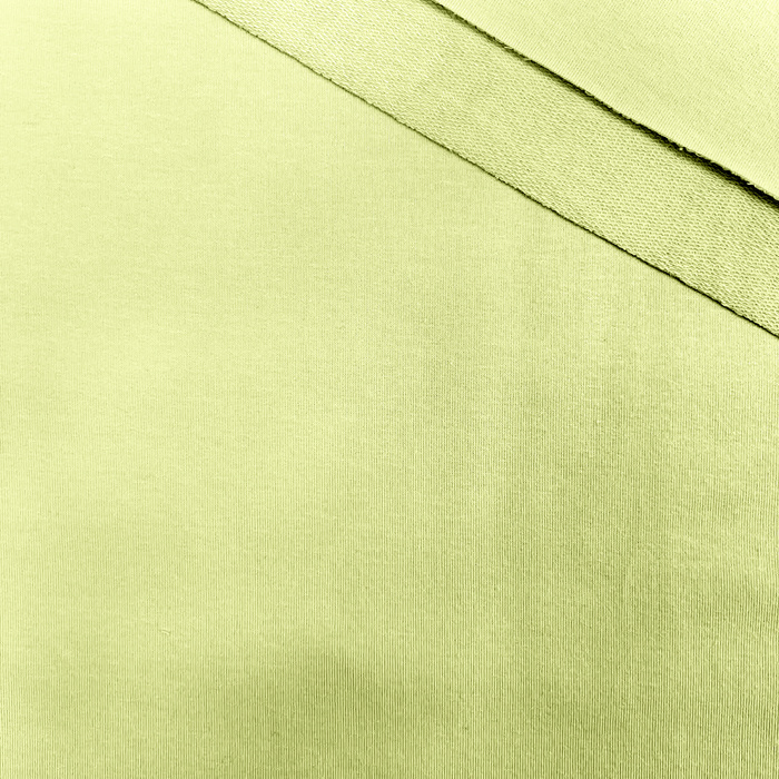 French Terry mit Elasthan - LIME CREAM (D-205)