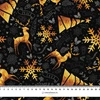 GOLDEN DEERS / black - softshell