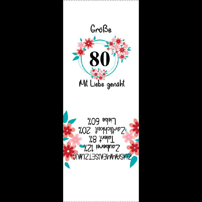 Girlish care tag "FLOWERS " DE - size 56 - 9 pcs set