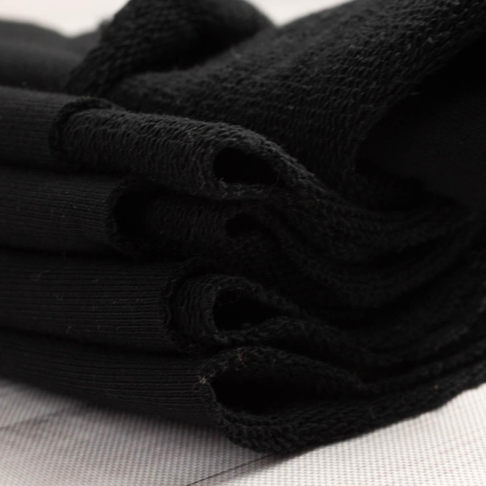 Thick looped knit 290g - BLACK (D-16)